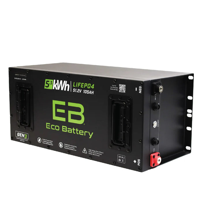 Eco Battery 51V 105Ah GEN3 “Skinny” LiFePO4 Lithium Battery