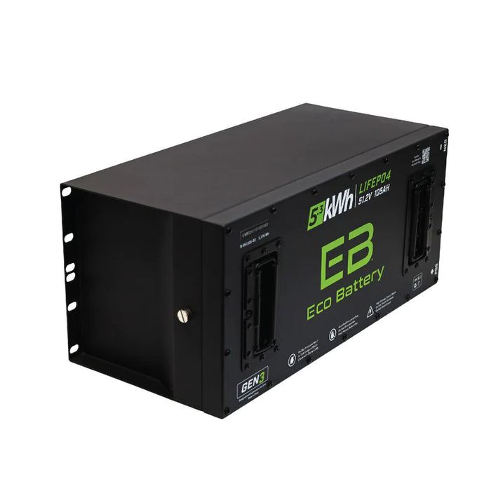 Eco Battery 51V 105Ah GEN3 “Skinny” LiFePO4 Lithium Battery