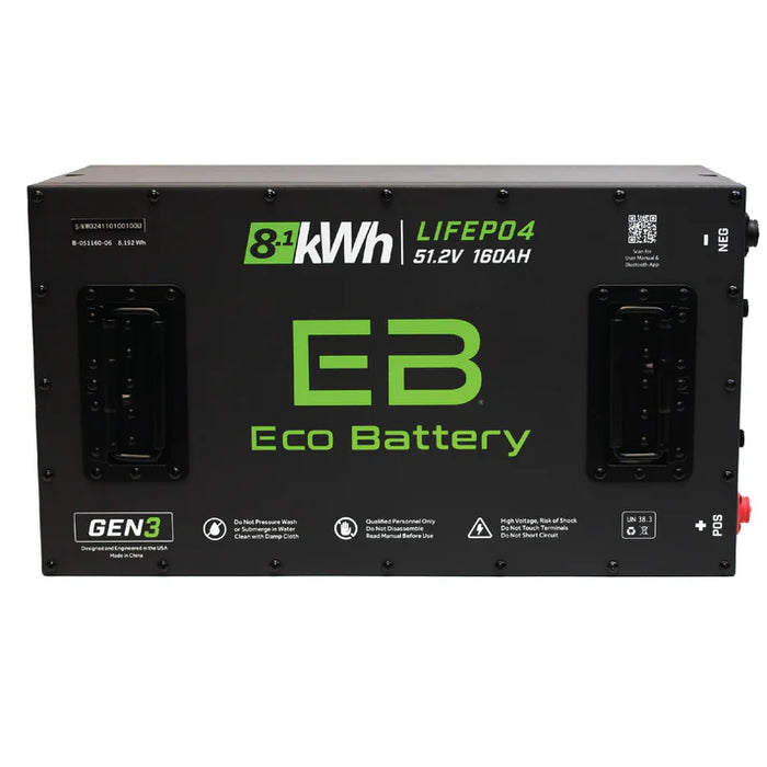 Eco Battery 51V 160Ah GEN3 LiFePO4 Lithium Battery