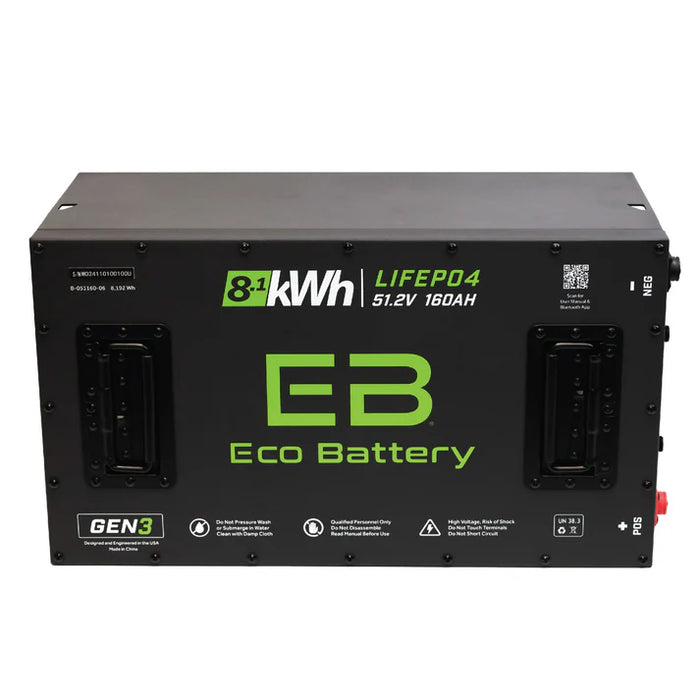 Eco Battery 51V 160Ah GEN3 LiFePO4 Lithium Battery