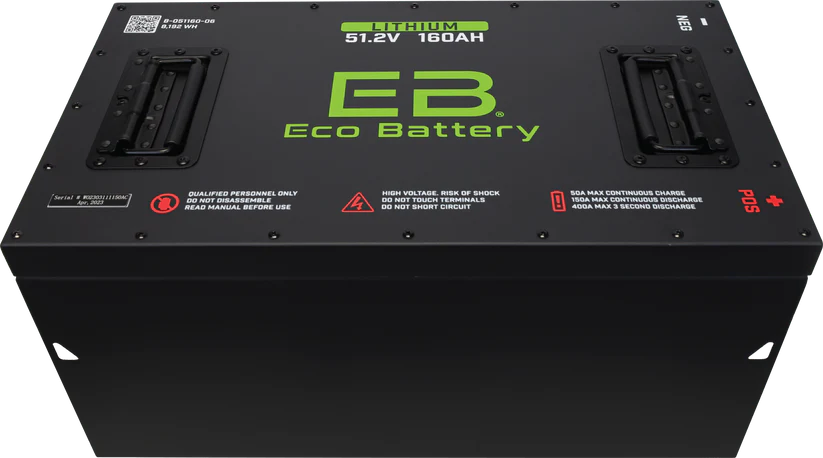 Eco Battery 51V 160Ah LiFePO4 Golf Cart Battery