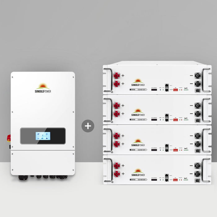 SunGold UL 10KW Hybrid Inverter 48V Split Phase Grid Feedback Batteryless