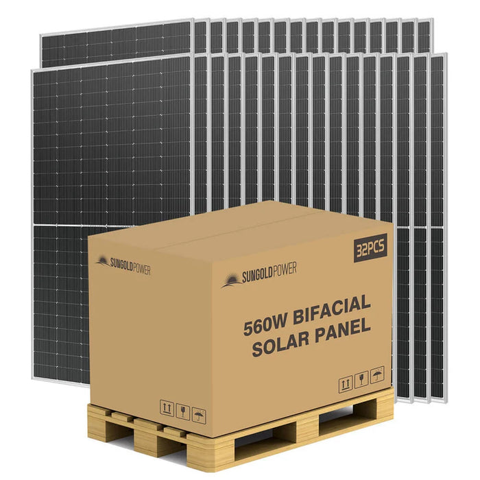 Sungold Power 560 Watt Bifacial N-Type Solar Panel