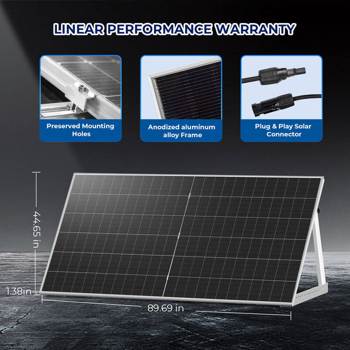 Sungold Power 590 Watt Bifacial N-Type Monocrystalline Solar Panel (SGN-590-BDG1 UL61730 CEC Listed))