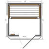 Sunray saunas - Barrett 1 Person Hemlock Sauna w/Carbon Heaters