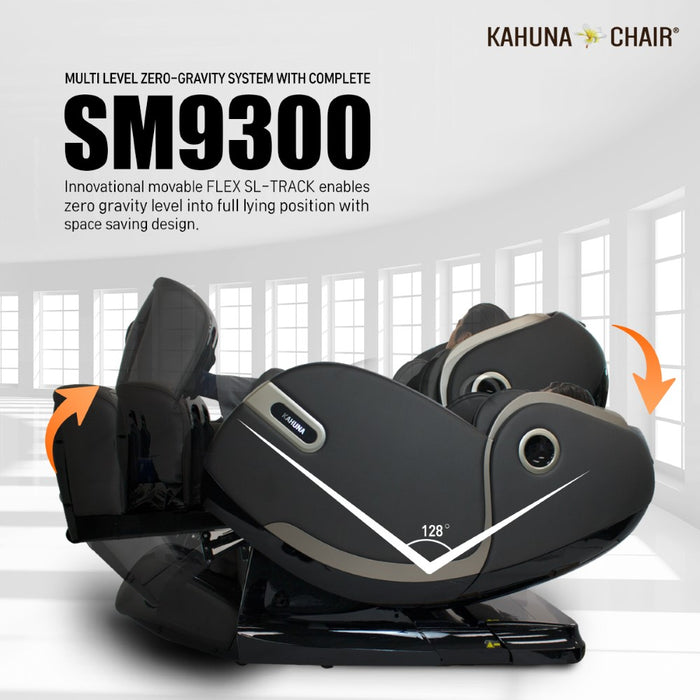 Kahuna Massage Chair Kahuna 4D HSL-track with Infrared heating SM-9300 Grey