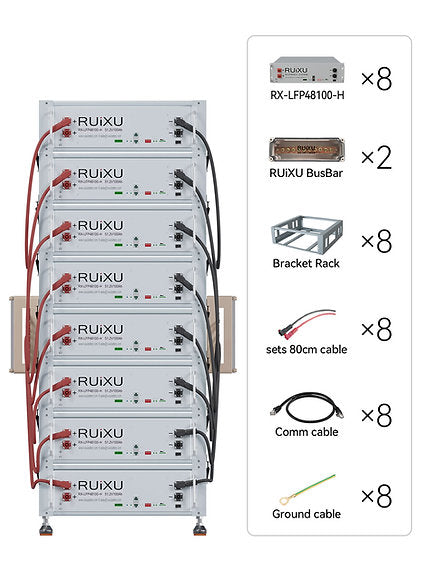 Ruixu Battery Optional Installation Method Bracket Rack - Flexibility & Stackable
