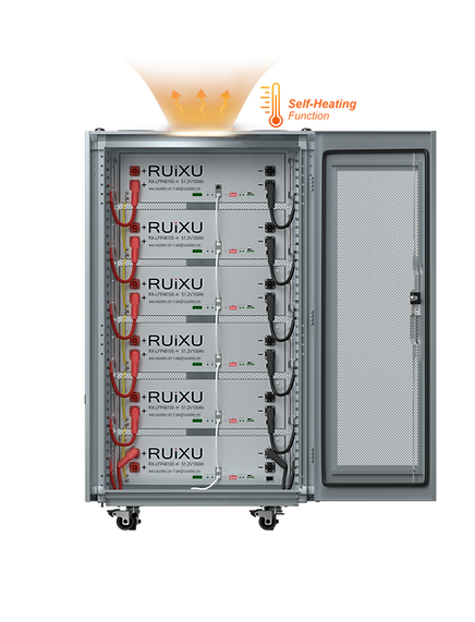 Ruixu Lithium Batteries Kits - 15kWH, 20kWH, 25kWH, 30kWH w/ Heating Options