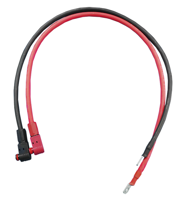 Ruixu 4AWG Cable-5/16” Lugs + Pluggable Battery Pole Connector  -Black and Red