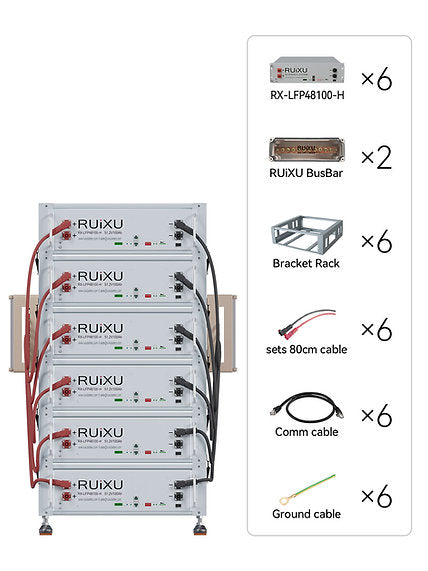 Ruixu Battery Optional Installation Method Bracket Rack - Flexibility & Stackable