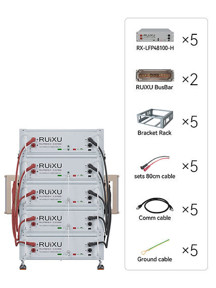 Ruixu Battery Optional Installation Method Bracket Rack - Flexibility & Stackable