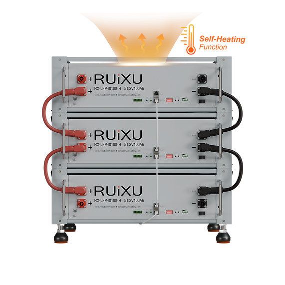 Ruixu Self-Heating Server Rack Battery - Daisy Chain, Bracket Rack