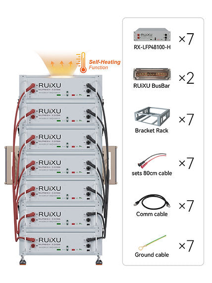 Ruixu Self-Heating Battery Optional Installation Method Bracket Rack - Flexibility & Stackable