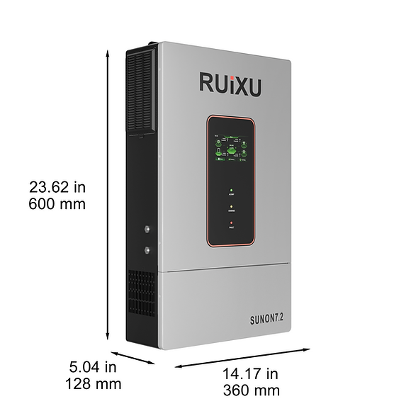 Ruixu 7.2kW Single/Split-Phase Off-Grid Inverter UL1741 (SUNON7.2)