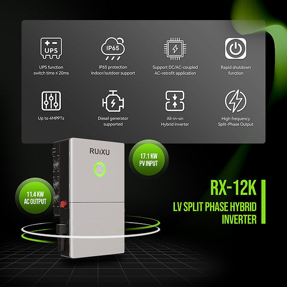 Ruixu 12kW Split-Phase Hybrid Inverter (RX-12K)
