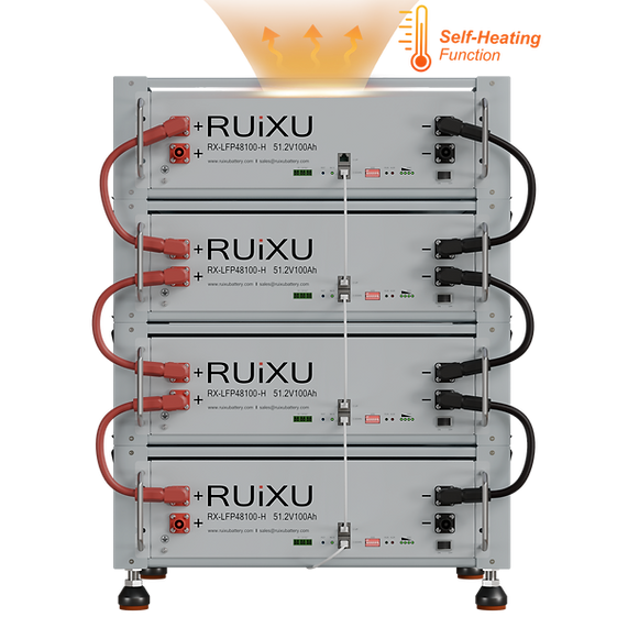 Ruixu Self-Heating Server Rack Battery - Daisy Chain, Bracket Rack