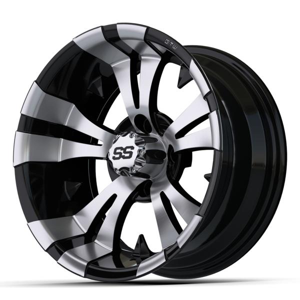 GTW 14" Vampire Black with Machined Accents Wheel