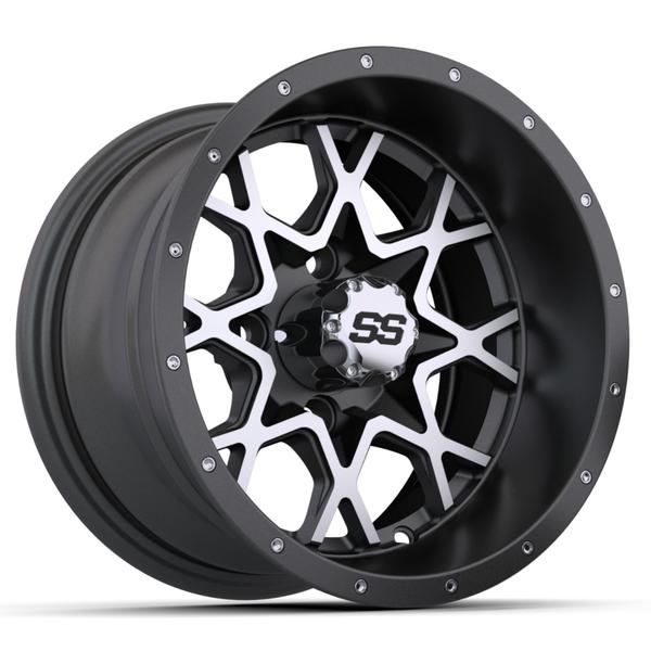 GTW 12" Vortex Matte Gray & Machined Wheel