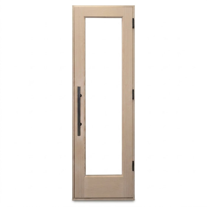 Prosaunas Solid Wood Sauna Door with Insulated Glass - Douglas Fir Sauna Door, Hemlock Jamb, Dual-Pane Insulated Glass