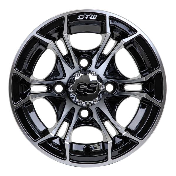 GTW Spyder Machined/Black 10 inch Wheel