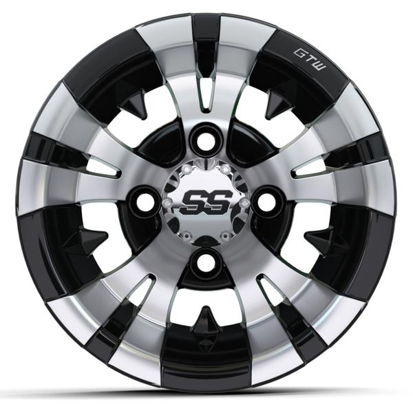 GTW 10" Vampire Black with Machined Accents Wheel