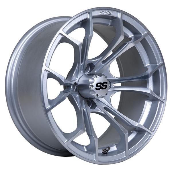 GTW 14" Spyder Matte Silver with Machined Accents Wheel