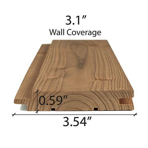 Prosaunas Thermo-Spruce 1x4 (15mm x 90mm) T&G STS4 Sauna Wood