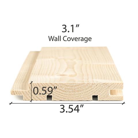 Prosaunas Spruce 1x4 T&G STS4 Sauna Wood
