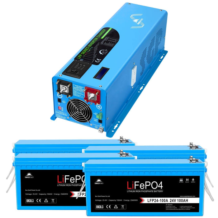 Sungold Power 6000W DC 24V/ 48V Split Phase Pure Sine Wave Inverter With Charger