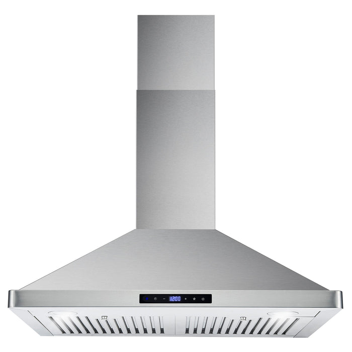 Cosmo 30" 380 CFM Convertible Wall Mount Range Hood with Digital Touch Controls and Carbon Filter Kit (COS-63175S-DL)