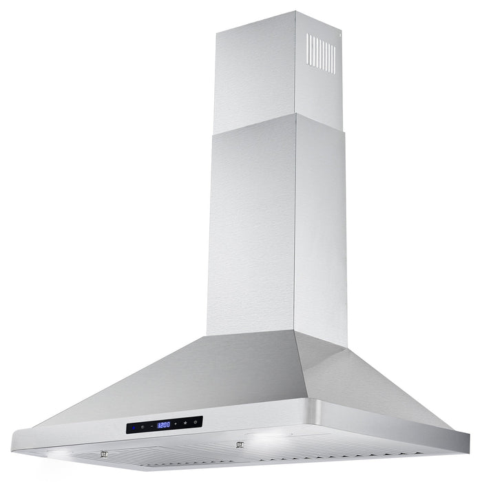 Cosmo 30" 380 CFM Convertible Wall Mount Range Hood with Digital Touch Controls and Carbon Filter Kit (COS-63175S-DL)