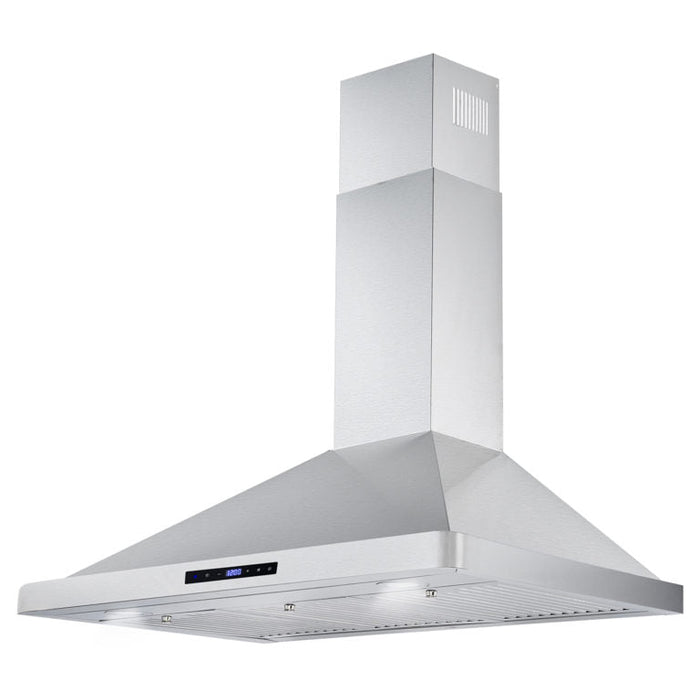 Cosmo 36" 380 CFM Convertible Wall Mount Range Hood with Digital Touch Controls (COS-63190S)