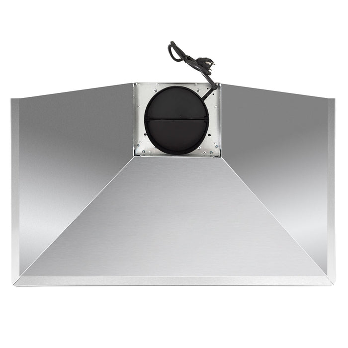 Cosmo 36" 380 CFM Convertible Wall Mount Range Hood with Push Button Controls and Carbon Filter Kit (COS-63190S-DL)