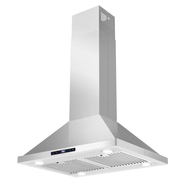 Cosmo 30" 380 CFM Island Range Hood with Digital Touch Controls (COS-63ISS75)