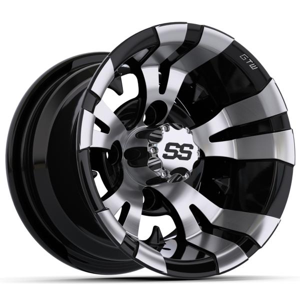 GTW 10" Vampire Black with Machined Accents Wheel