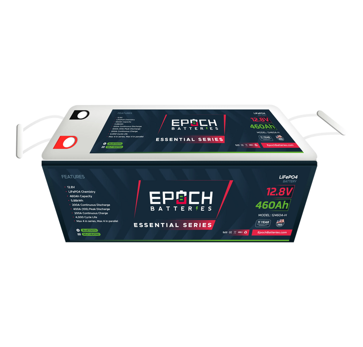 Epoch Batteries 12V 460Ah | Heated & Bluetooth | LiFePO4 Battery - Epoch Essentials |