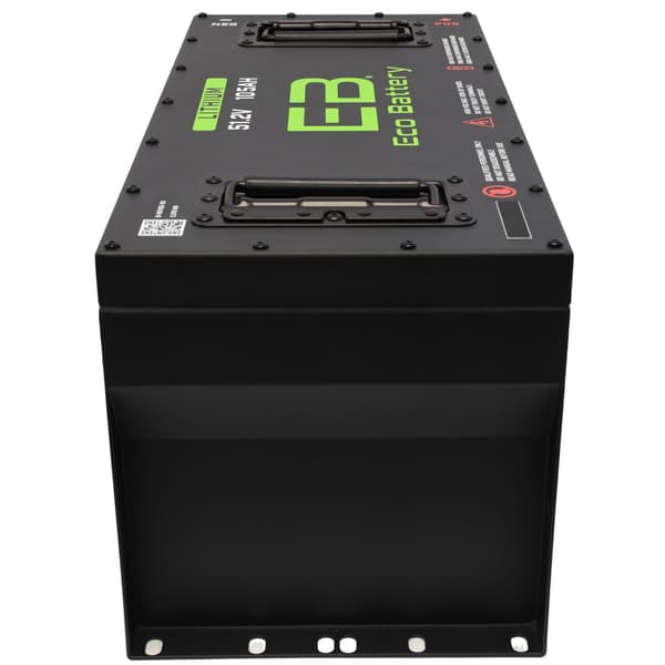Eco Battery 51V 105Ah "Skinny" Lithium Bundle Kit with Charger & Converter