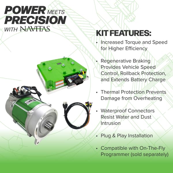 Navitas DC to AC Conversion Kit  with On-the-Fly Programmer 440A 4KW - Club Car