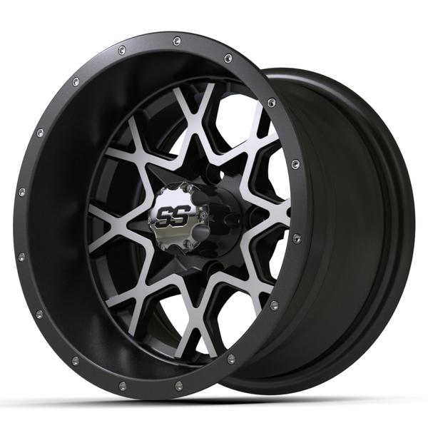 GTW 12" Vortex Matte Gray & Machined Wheel