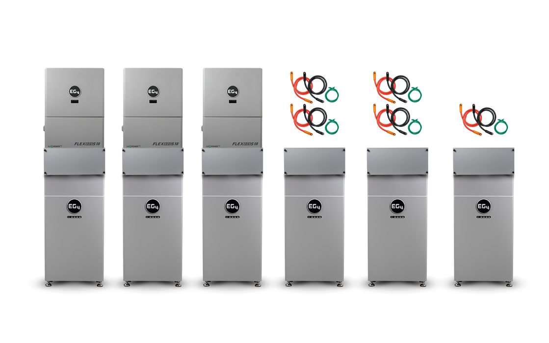 EG4 WallMount Indoor Battery ESS | 48V 314Ah | 16kWh | & Flexboss 18 Hybrid Inverter