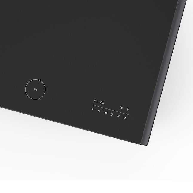 Forno Evoluto 51" Smart Coffee Table – Dual Fridge Drawers, Bluetooth 5.0 Audio, Wireless Charging & RGB Ambient Light - Black, White, Wood (FCTFR7006-51BLK)