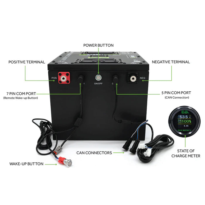 Eco Battery 70V 105Ah GEN3 LiFePO4 Lithium Battery