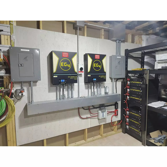 EG4 Complete Off-Grid Solar Kit - 13,000W 120/240V Output / 48VDC [20.5kWh EG4-LifePower4 Lithium Powerwall] 48VDC + 11,040 Watts of Solar PV | [KIT-E0000]