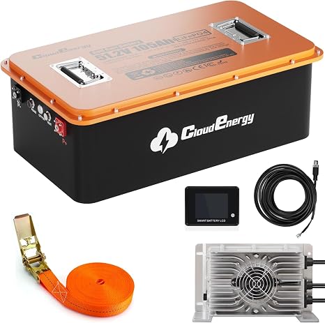 Cloudenergy 48V 105Ah LiFePO4 Deep Cycle Golf Cart Battery