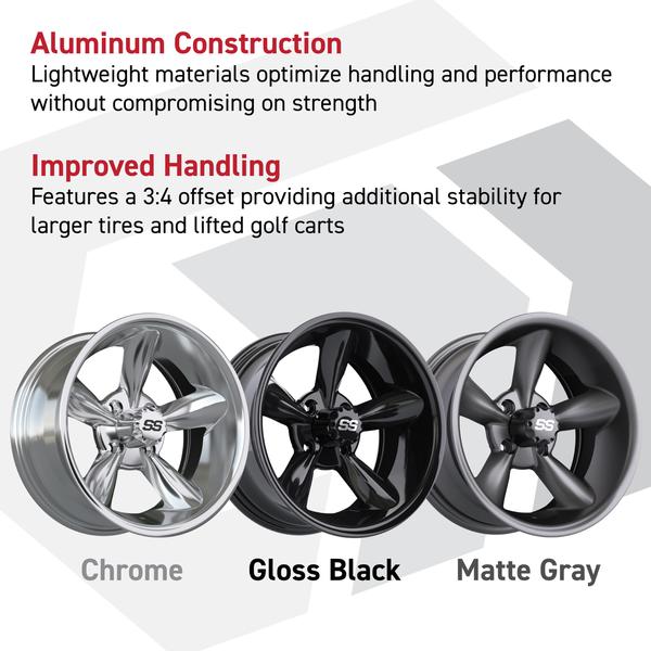 GTW Godfather Wheels 14" with 22x10-14 GTW Timberwolf All-Terrain Tires - Set of 4