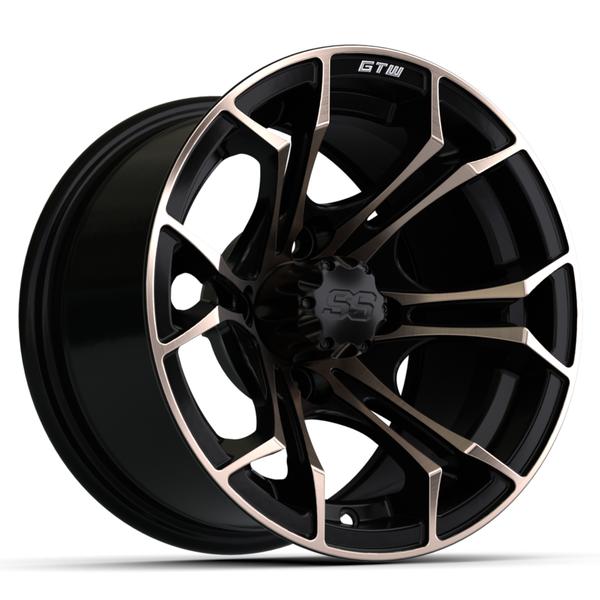GTW 12" Spyder Matte Black with Bronze Accents Wheel