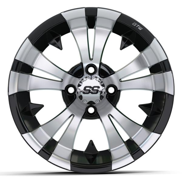 GTW 14" Vampire Black with Machined Accents Wheel