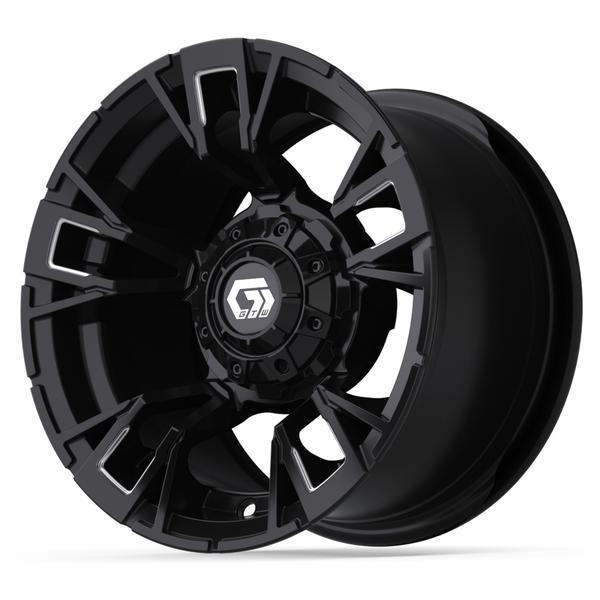 GTW 12" Vandal Matte Black with Machined Accents Wheel