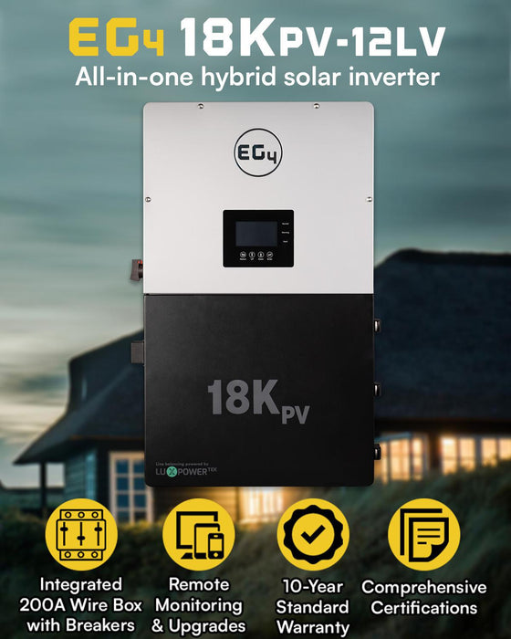 EG4, 18KPV Hybrid Inverter, All-In-One Solar Inverter