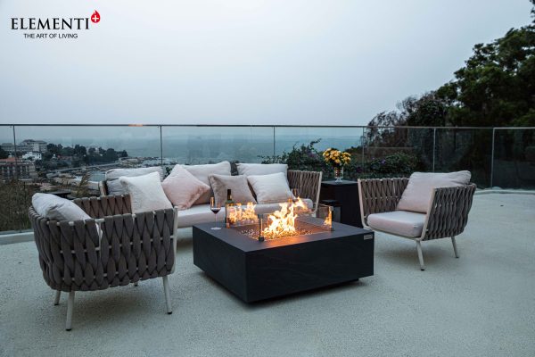 Elementi Plus | Roraima Fire Table - Slate Black